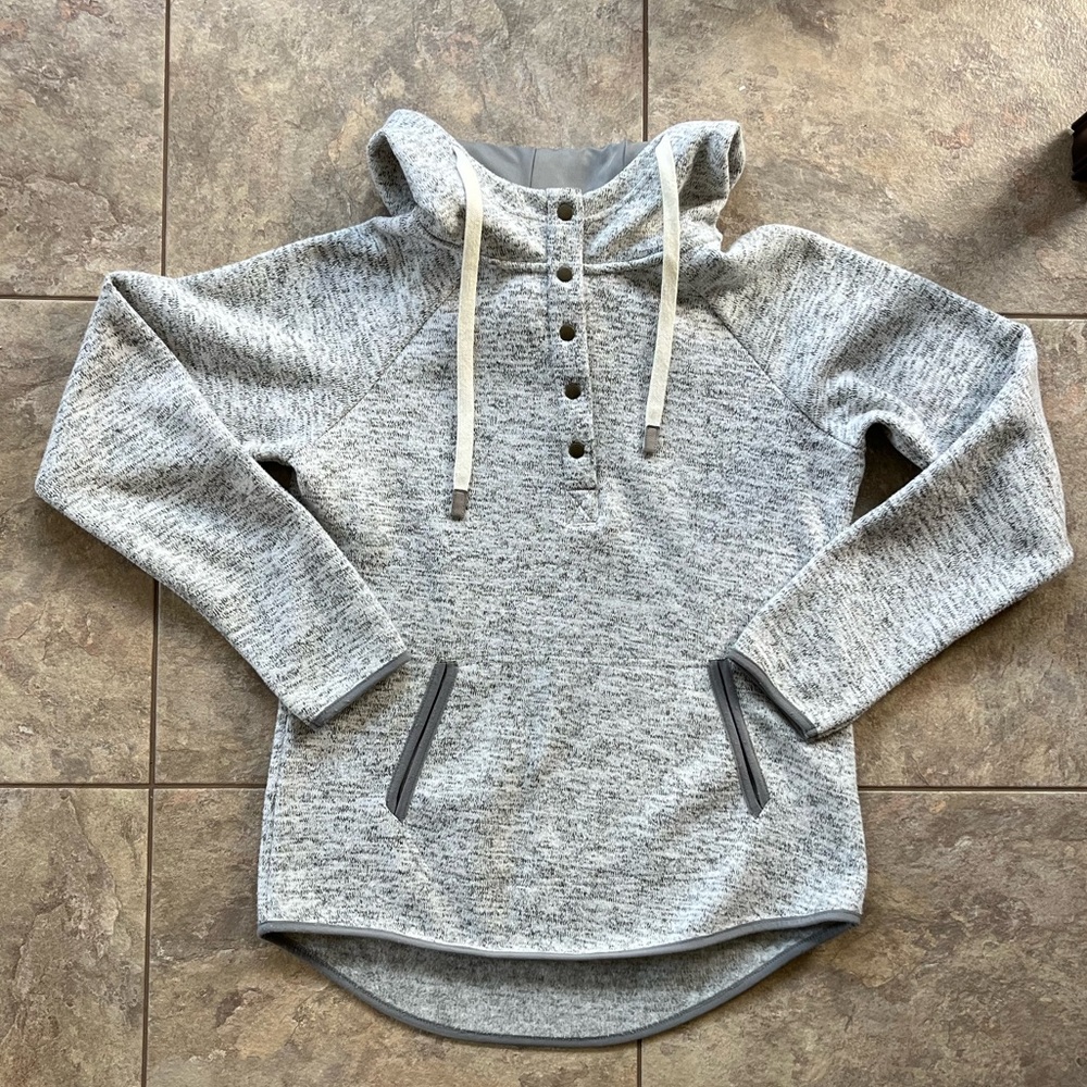 HOODED SWEATSHIRT- Size M Gray
